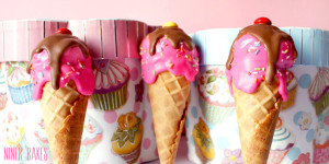 Delicious Ice Cream Cone Cake Pops Niner Bakes