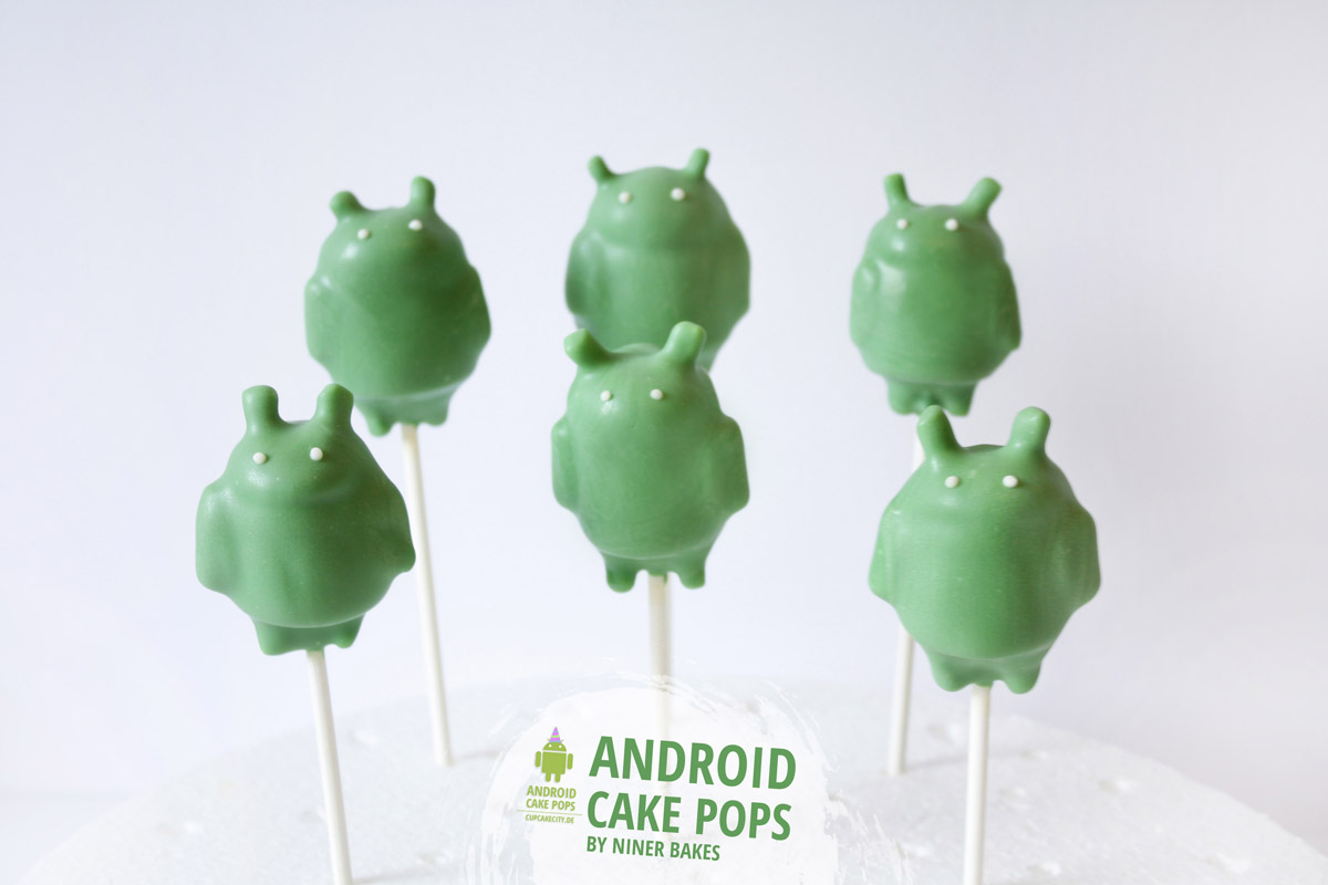 Cute Robot Google Android Cake Pops Niner Bakes