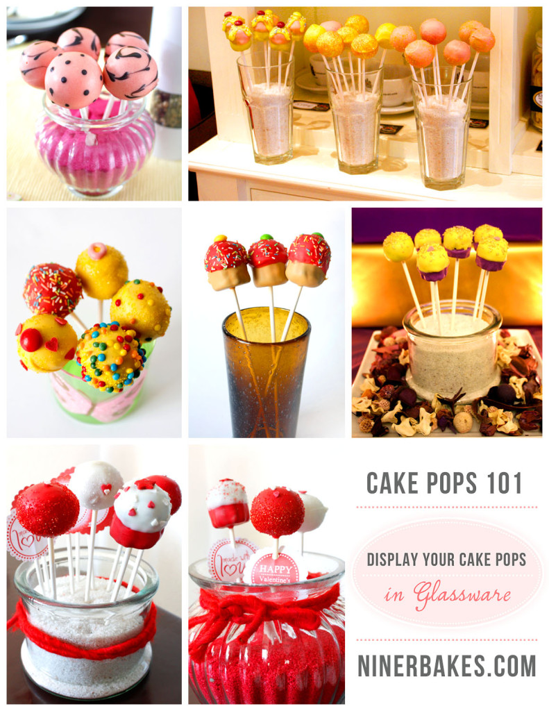 How to display your cake pops - Guide to display cake pops - Cake Pops 101 - Glassware 