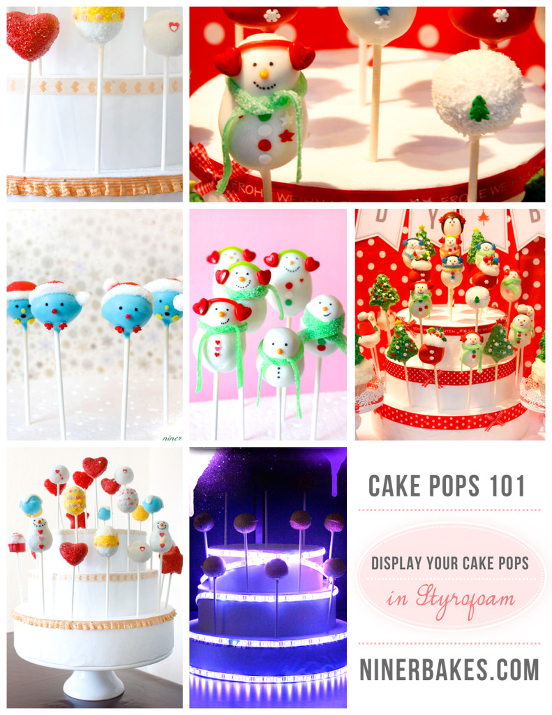 How to display your cake pops - Guide to display cake pops - Cake Pops 101 - Styrofoam Cake Pop Tower